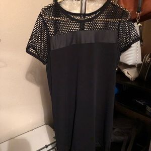 Forever 21 Black fishnet tunic